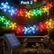 Solar Powered 50 LED Cherry Blossom String Lights for Garden and Patio